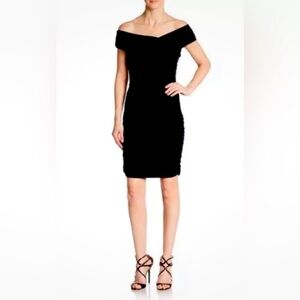 NWT Nicole Miller Little Black Dress- Size 10 Super flattering luxurious dress